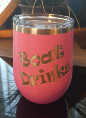 Boat Drinks Stemless Wine Tumbler
