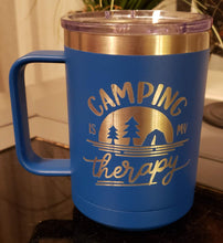 Load image into Gallery viewer, Camping Is My Therapy Mug