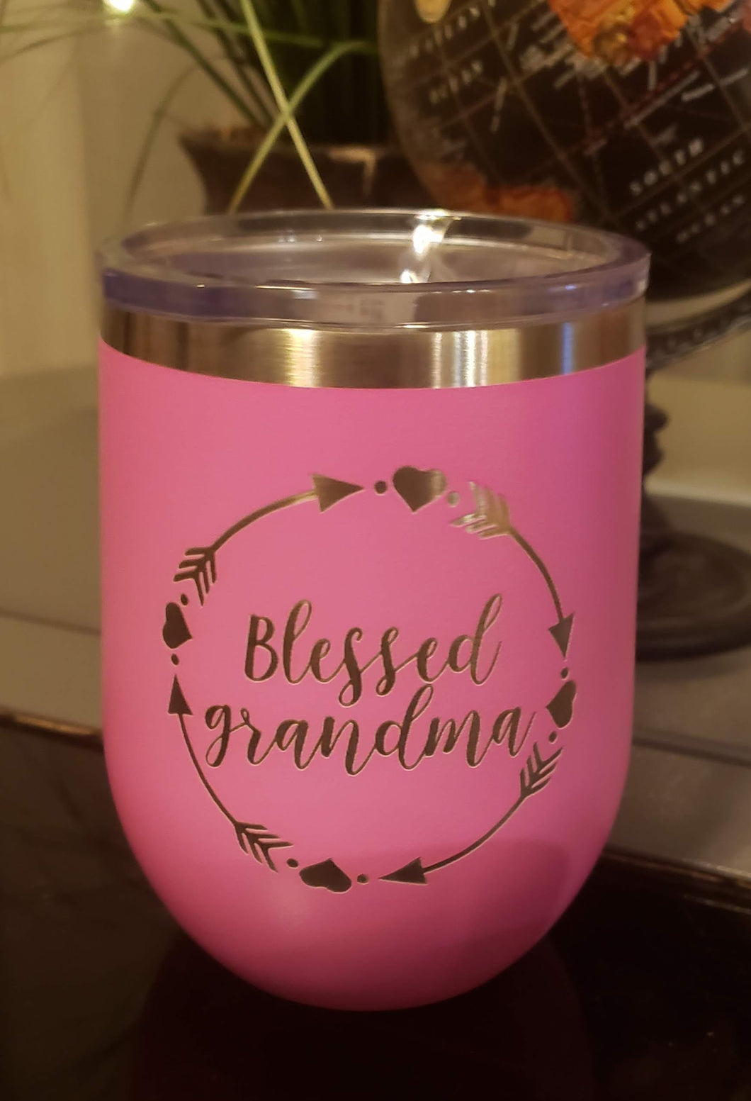 Blessed Grandma 12 oz. Stemless Wine Tumbler