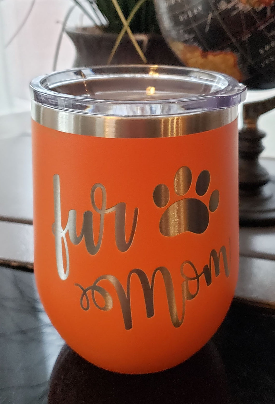 Fur Mom 12 oz. Stemless Wine Tumblers