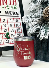 Load image into Gallery viewer, Santa&#39;s Favorite Ho Stemless Wine Tumbler