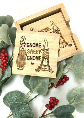 Gnome Sweet Gnome Coasters