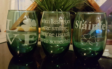 16 oz. Irish Wine Glass Set