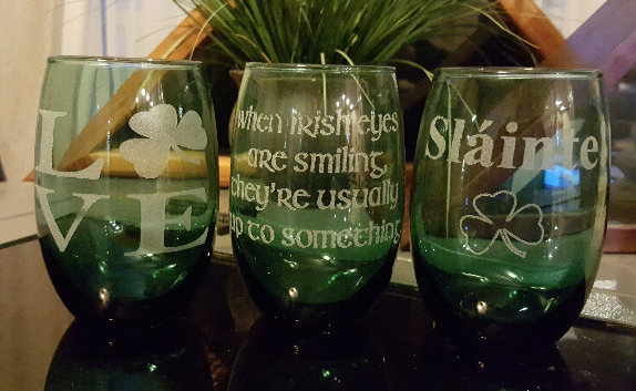 16 oz. Irish Wine Glass Set